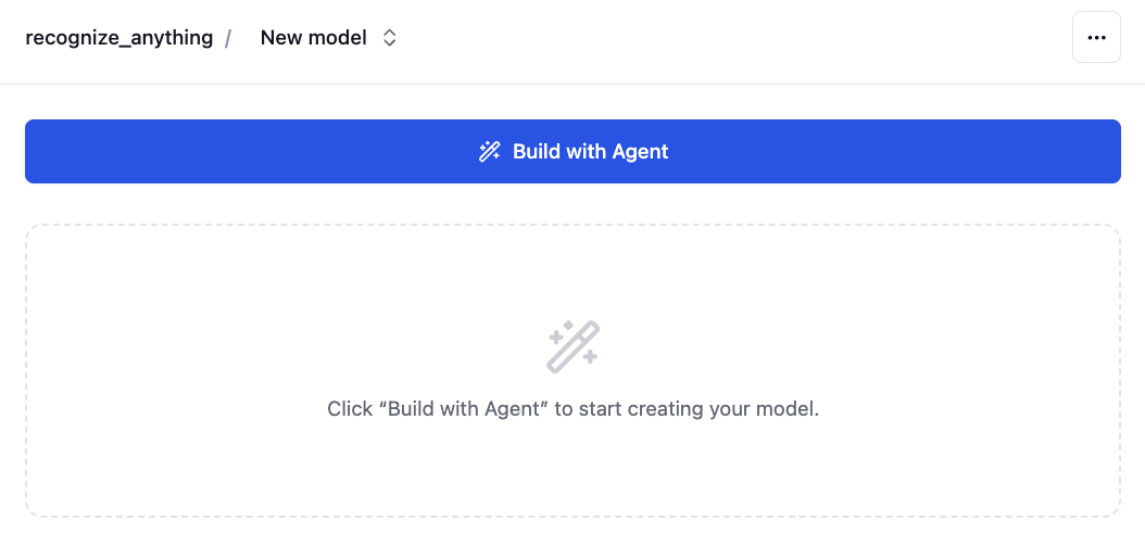 Build with Agent Button