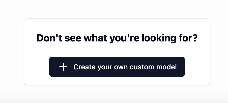 Model Creator Button